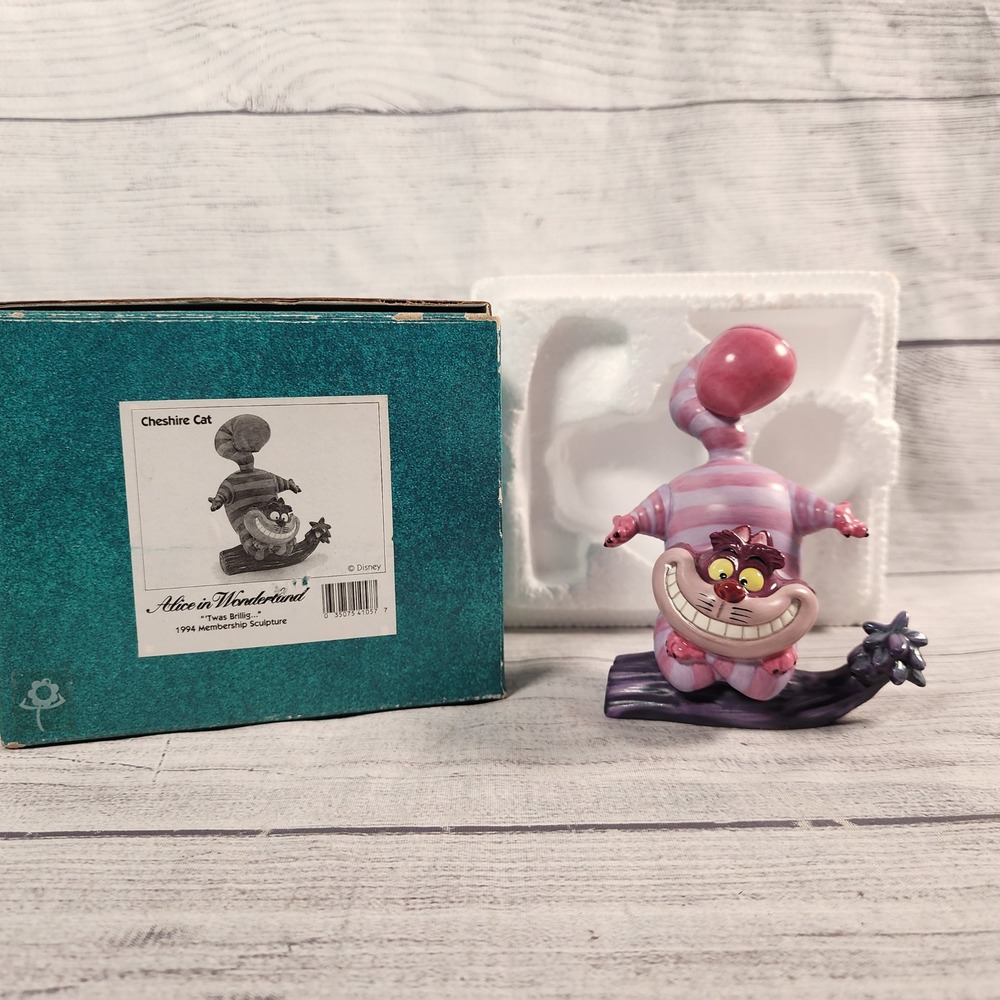 Disney Classics Cheshire Cat Twas Brillig 1994 Membership Sculpture NO COA